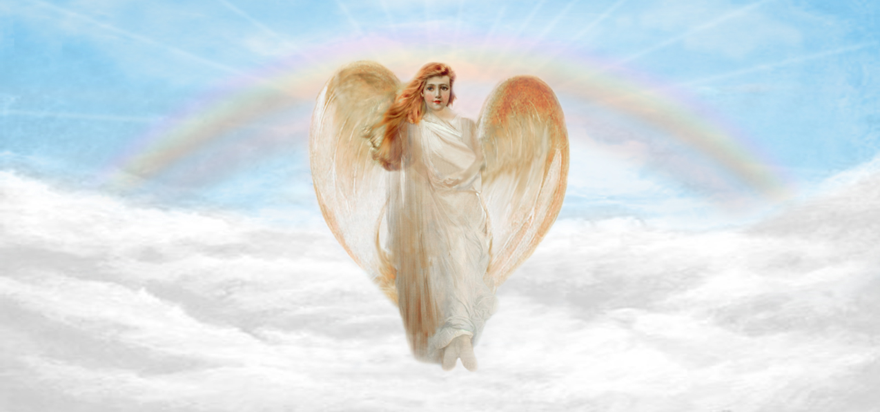 P 118 BL Angel Clouds Blue